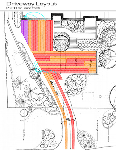 Snow melting system layout